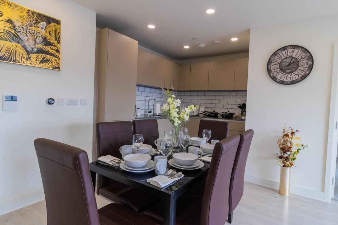 Virexxa Bedford Centre - Executive Suite - 2Bed Flat With Free Parking & Gym Luaran gambar